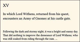 chapter title and subtitle, left aligned chapter title and subtitle, left aligned